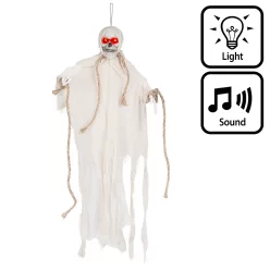 Függő Halloween dekoráció csontváz szellem (55 cm)