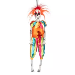 Függő Halloween dekoráció bohóc csontváz (40 cm)