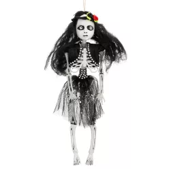 Függő Halloween dekoráció táncos csontváz (40 cm)