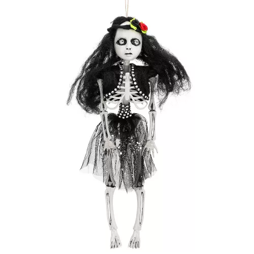 Függő Halloween dekoráció táncos csontváz (40 cm)