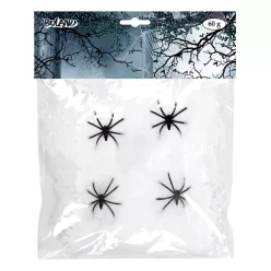 Műpókháló 60 g fehér with 4 póks
