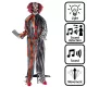 Halloweeni álló dekoráció - hentes bohóc (175 cm)
