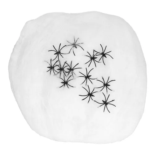 Műpókháló 500 g fehér with 25 póks (high quality)