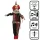 Függő Halloween dekoráció Mad Giggles bohóc (175 cm)