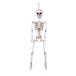 Függő Halloween dekoráció mozgatható csontváz (60 cm)