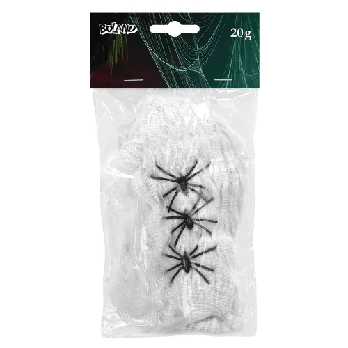 Műpókháló 20 g fehér with 3 póks
