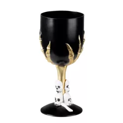 Műanyag kehely Koponya claw fekete (25 cl, 17.5 cm)