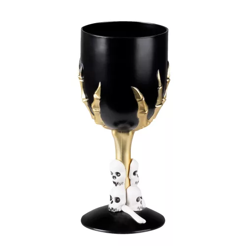 Műanyag kehely Koponya claw fekete (25 cl, 17.5 cm)