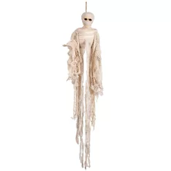 Függő Halloween dekoráció múmia csontváz (100 cm)