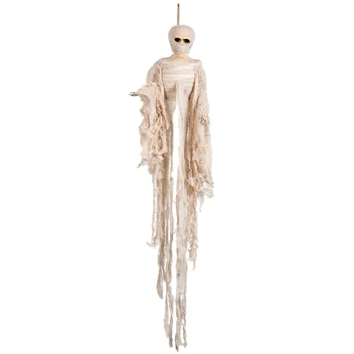Függő Halloween dekoráció múmia csontváz (100 cm)