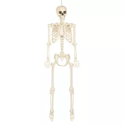 Függő Halloween dekoráció sovány csontváz (160 cm)
