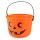 Tök alakú Halloween vödör narancssárga (14 x 18 cm)
