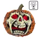 LED Halloween dekoráció világító rémtök (Ø 21 cm)