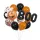 Halloween lufiszett (2 fólia balloons, 10 latex lufi, straw en string 10m)