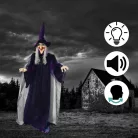 Halloween dekoráció animált figura - Boszorkány -  175cm