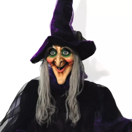 Halloween dekoráció animált figura - Boszorkány -  175cm