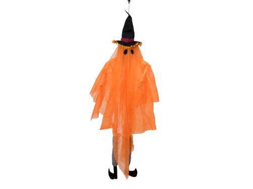 Halloween figura szellem boszorkánykalappal, 150 cm