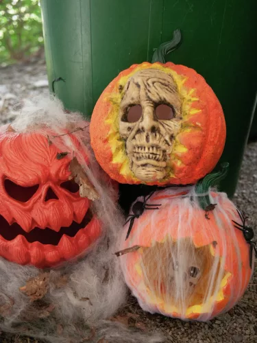Halloween koponya - tök - világító