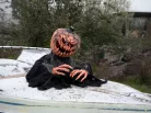 Halloweeni tök szörnyeteg - mozog és hangot ad ki! - 50 cm