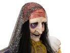 Halloweeni animált figura - jósnő - 50 cm