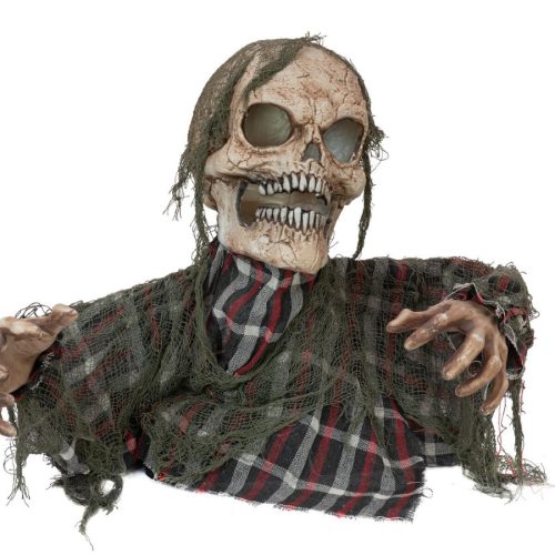 Halloweeni zombi szörnyeteg - animált, fény- és hangeffekttel