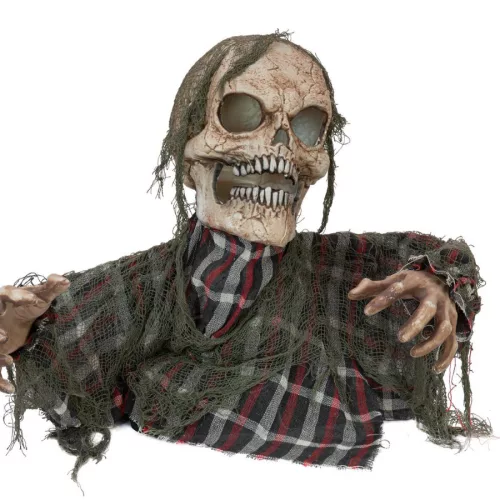Halloweeni zombi szörnyeteg - animált, fény- és hangeffekttel