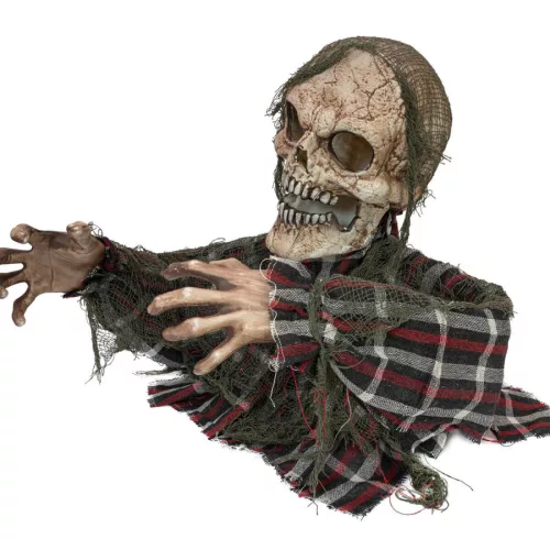 Halloweeni zombi szörnyeteg - animált, fény- és hangeffekttel