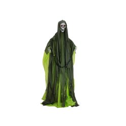 Halloweeni zöld rém - 170 cm animált