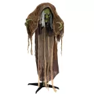 Halloweeni dekoráció - animált púpos boszorkány - 150 cm - ajándék lábkapcsolóval
