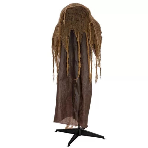 Halloweeni dekoráció - animált púpos boszorkány - 150 cm - ajándék lábkapcsolóval