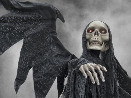 Halloween fekete démon 175x100x66cm