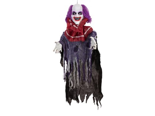 Halloween Bohóc figura, animált, 120cm