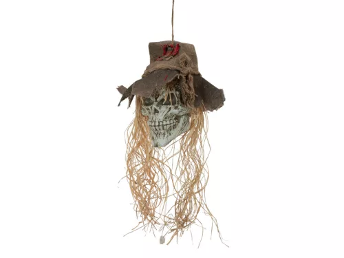 Halloween madárijesztő koponya, 70cm