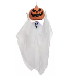 Animált halloweeni dekoráció -  szellem tökkel - 110 cm 