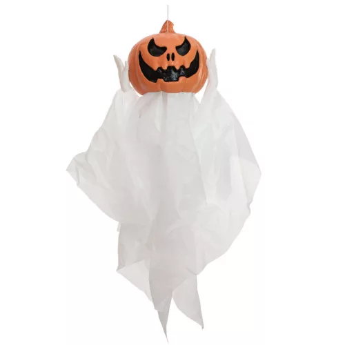 Animált halloweeni dekoráció -  szellem tökkel - 110 cm 