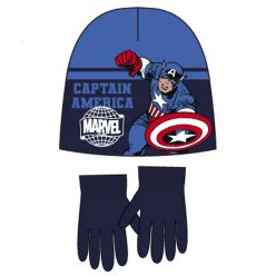   Bosszúállók Captain America gyerek sapka + kesztyű szett 52 cm