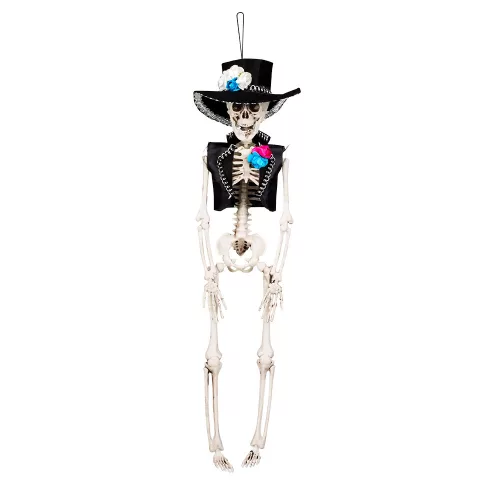Függő Halloween dekoráció csontváz El Flaco (40 cm)