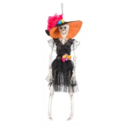 Függő Halloween dekoráció csontváz La Flaca (40 cm)