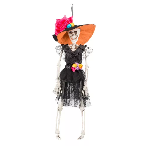 Függő Halloween dekoráció csontváz La Flaca (40 cm)