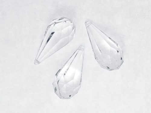 Medálok Drops, színtelen, 23 x 51mm (1 db / 5 db.)