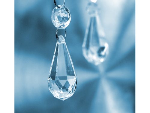 Medálok Drops, színtelen, 23 x 51mm (1 db / 5 db.)