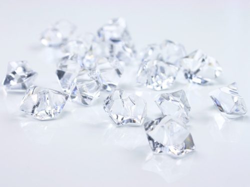 Kristályjég, színtelen, 25 x 21 mm (1 pkt / 50 db.)
