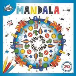 Színes Mandala Race színező 24 oldal