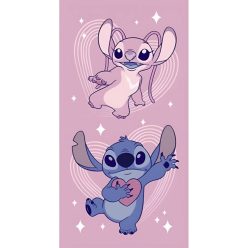   Disney Lilo és Stitch, A csillagkutya Angel fürdőlepedő, strand törölköző 70x140cm (Fast Dry)