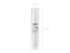 Table runner Flowers, white, 26 x 500 cm