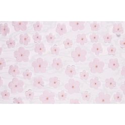 Table runner Flowers, light pink, 26 x 500 cm