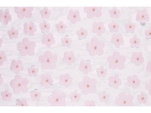 Table runner Flowers, light pink, 26 x 500 cm