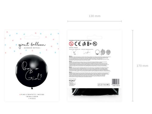Balloon Gender Reveal - Lány, 1m