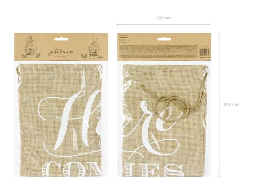 Folyosó tábla- Itt jön a menyasszony, 41x51 cm