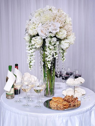 Kristályfüzér, színtelen, 1m